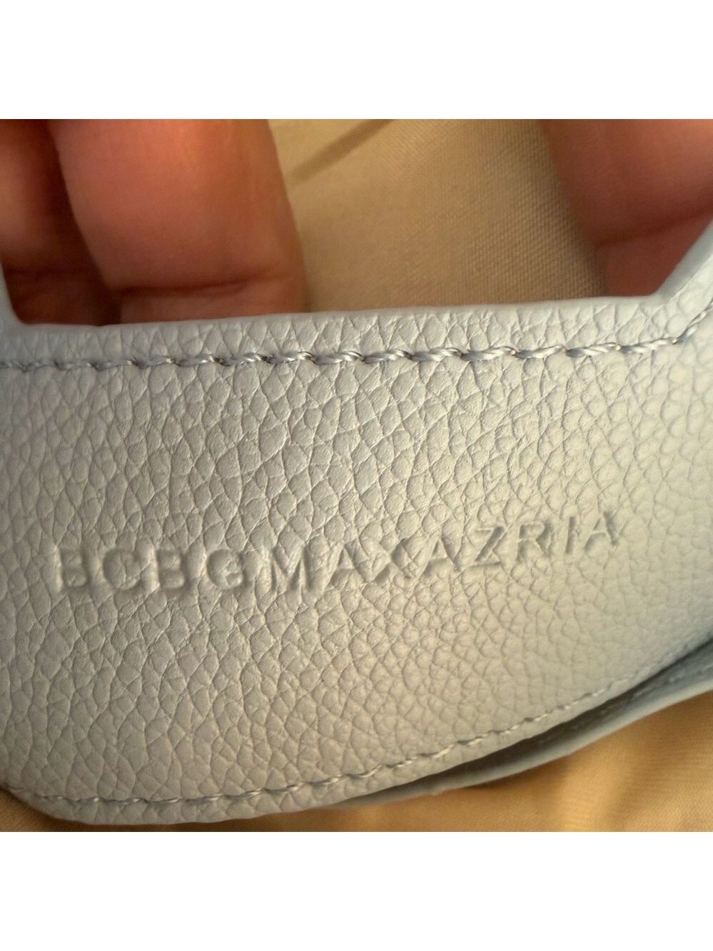 BCBG Faux Leather Shoulder Bag Sky Blue - Picture 3 of 7